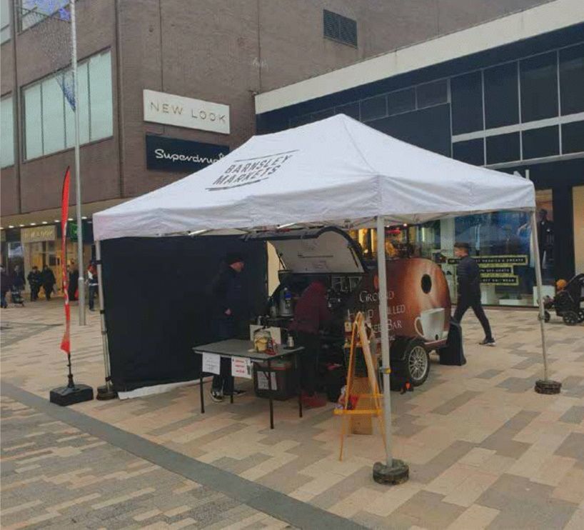 Gala Tent Commercial Gazebo on Barnsley Market