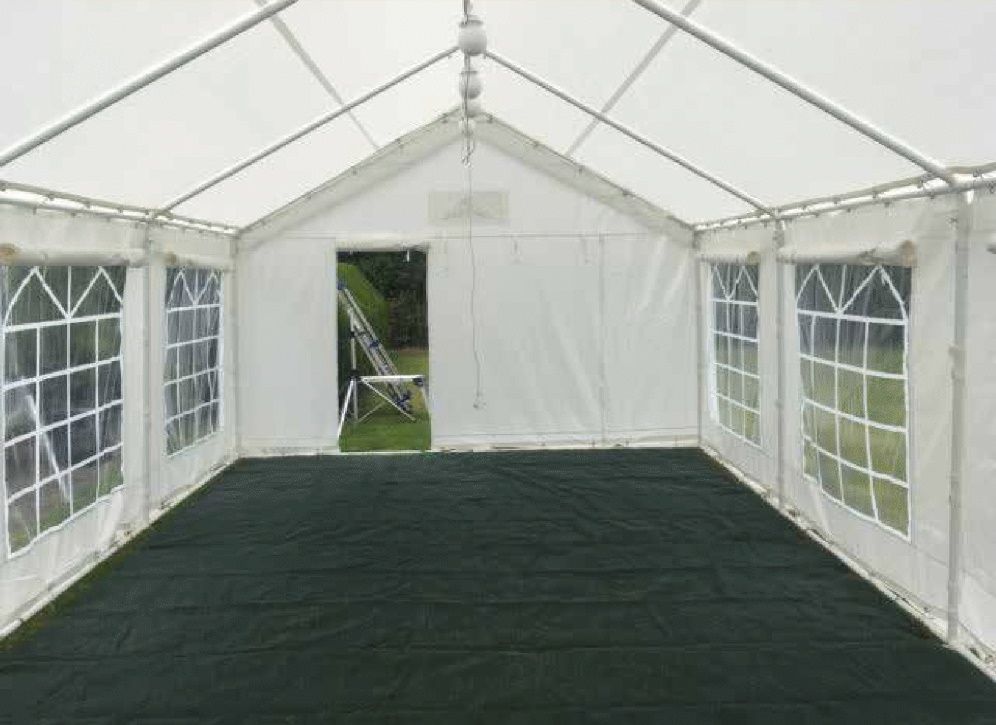 Instant Marquee in the garden