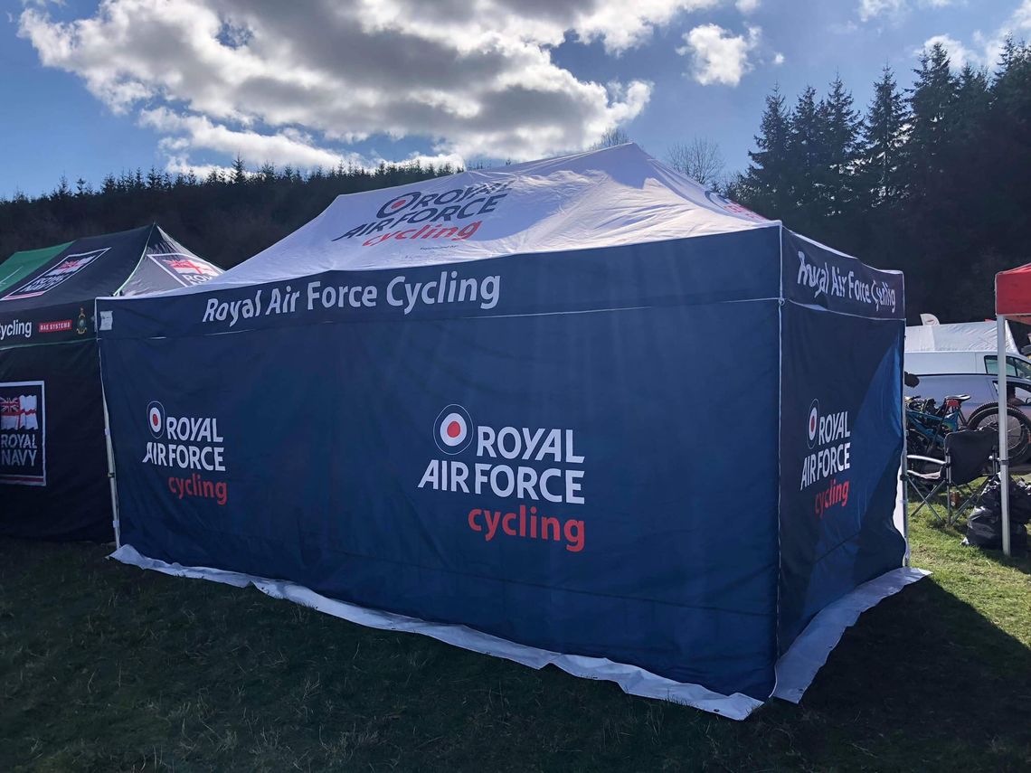 Royal Airforce Cycling printed gazebo