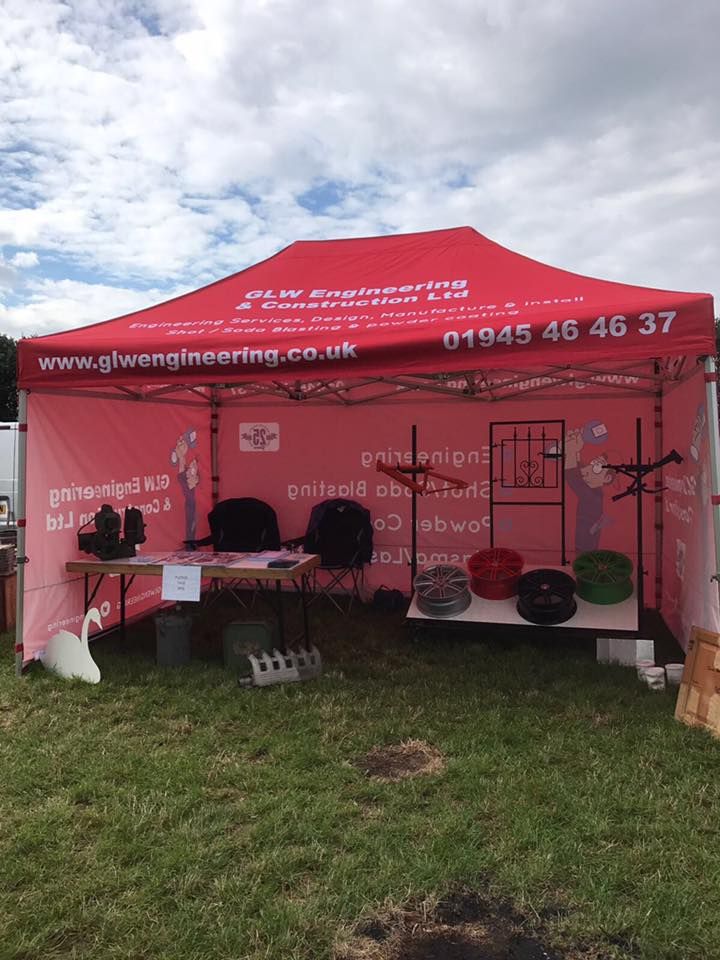 Gala Shade Market Stall Gazebos at a trade show