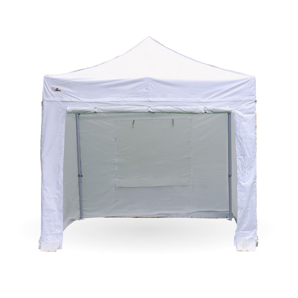 white gazebo with sides