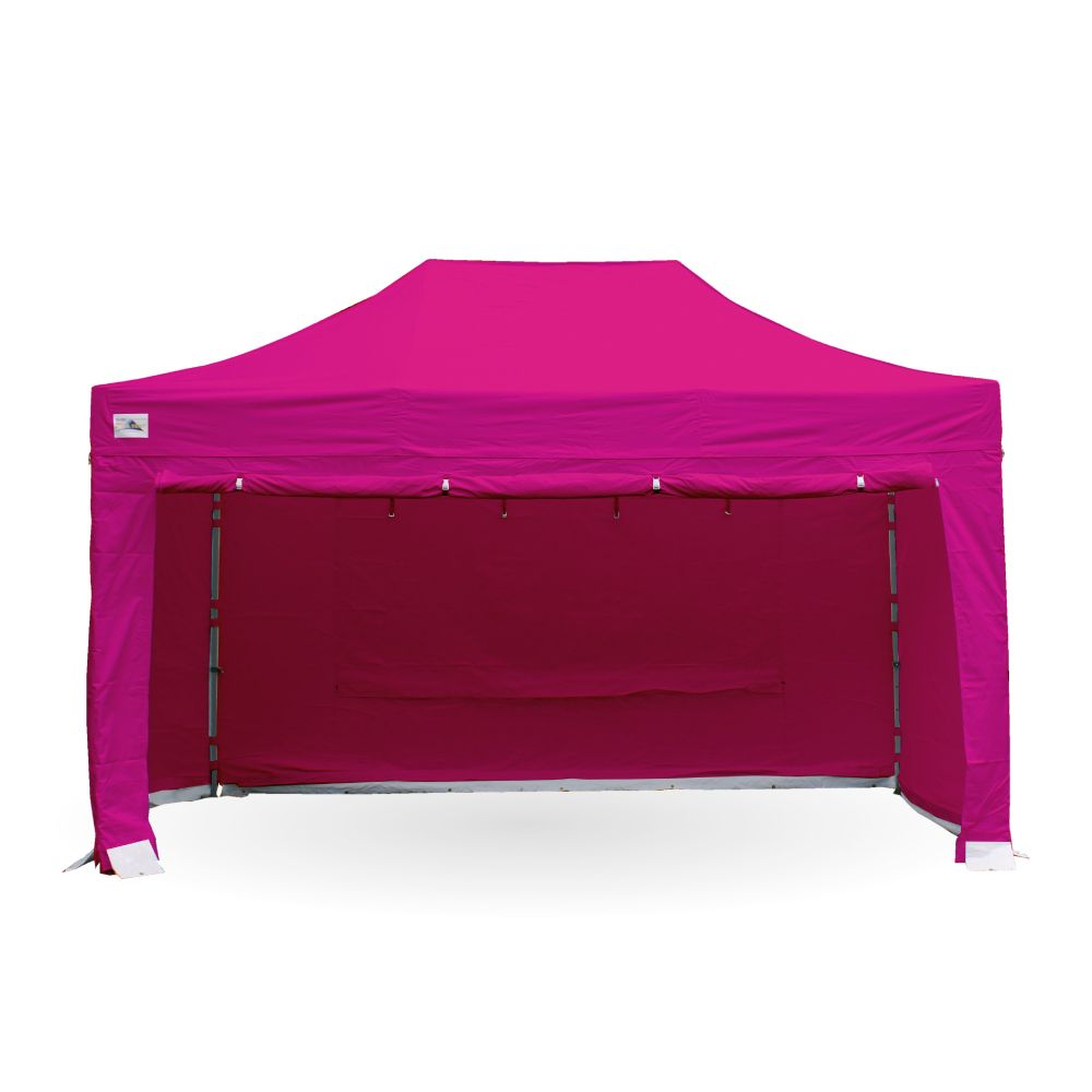 pink gazebo with sides