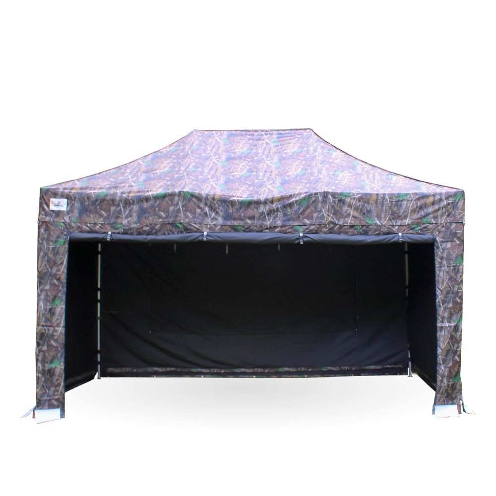 Camo gazebo with sides