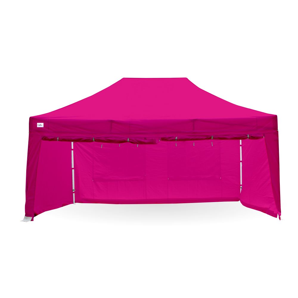 pink gazebo with sides