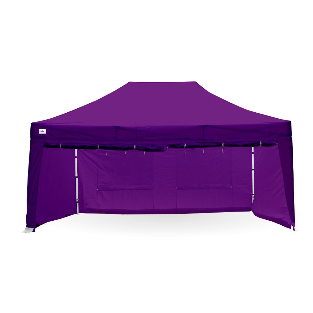 purple gazebo with sides