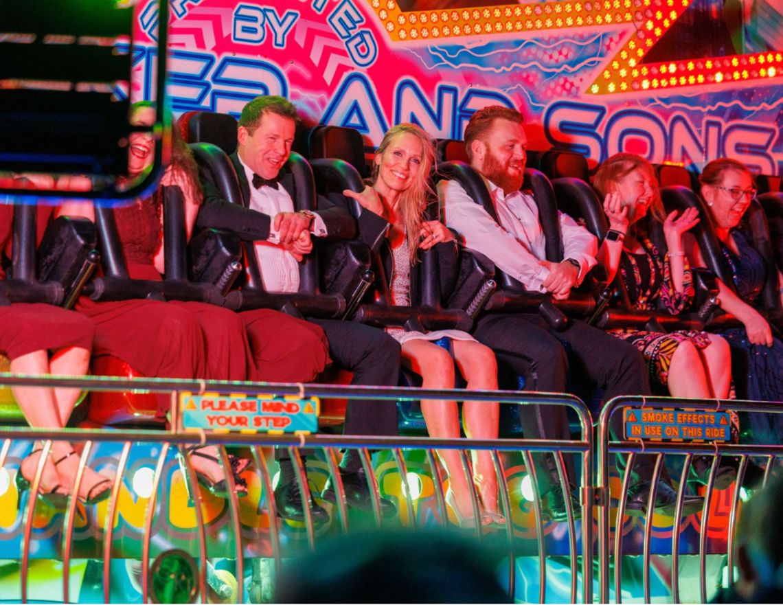 People on a fair ground ride