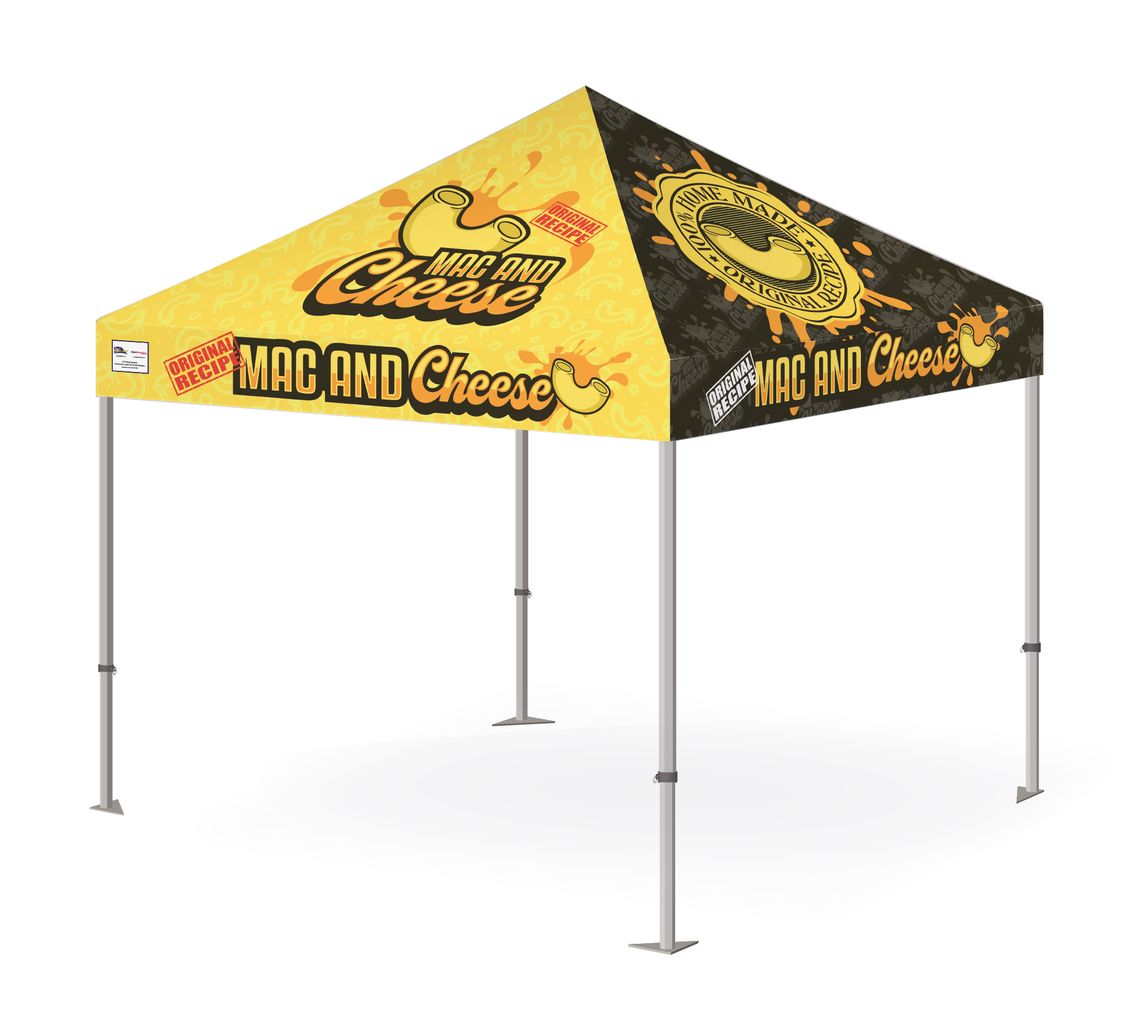 Custom concept for a printed gazebo for a street food business