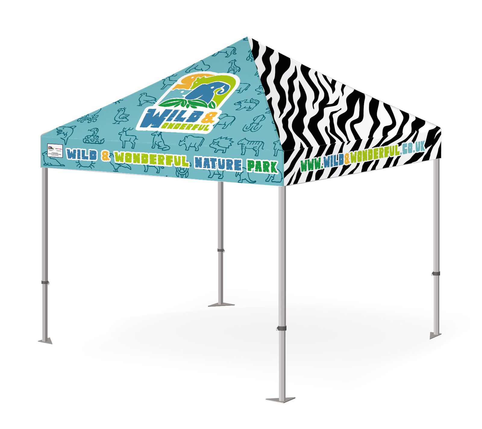 Custom concept for a printed gazebo for a zoo