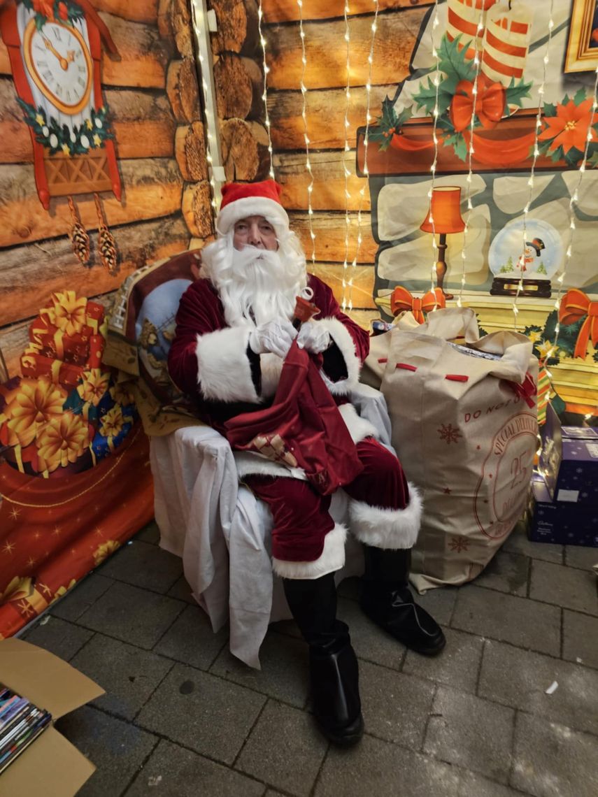 Father Christmas inside a Grotto