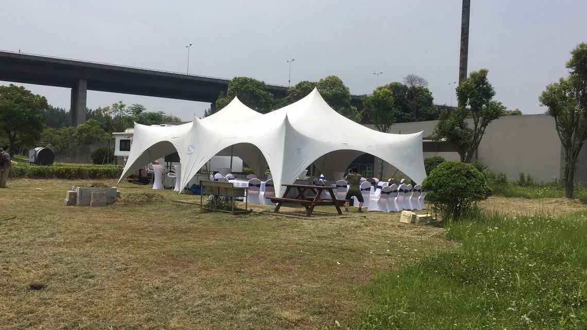 A luxury capri marquee with dressing