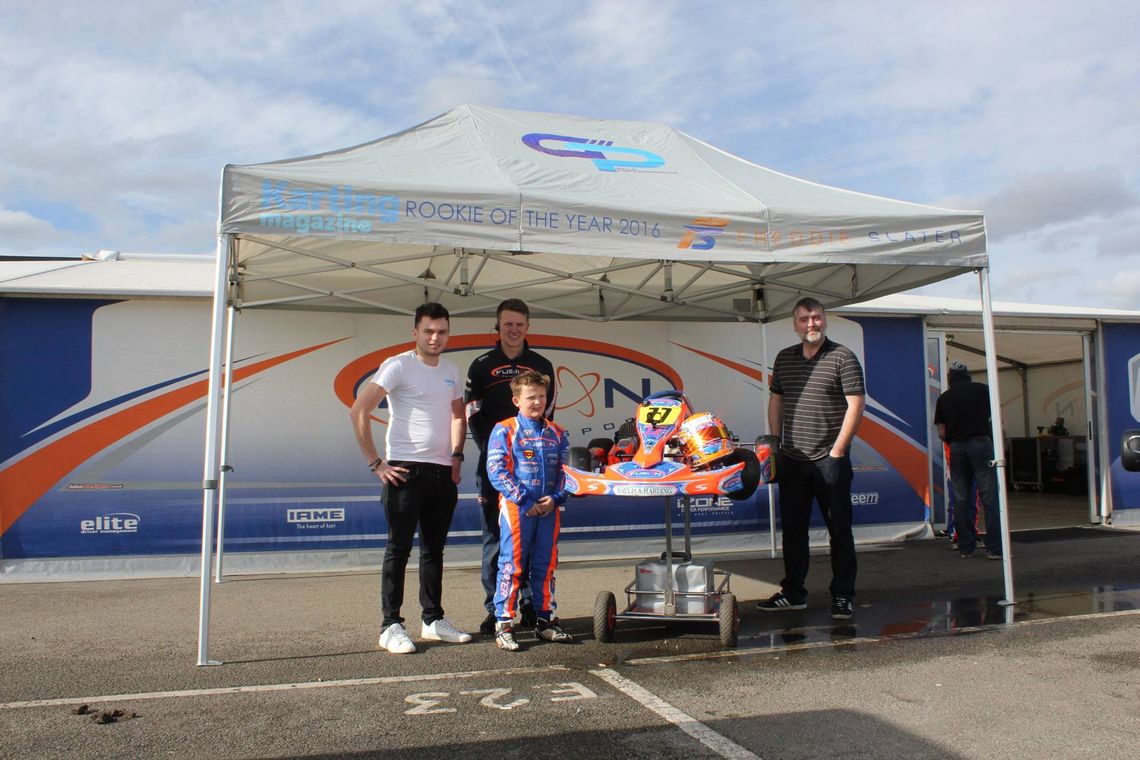 Freddie Slater wins motorsport gazebo prize from Gala Tent and Gala Performance